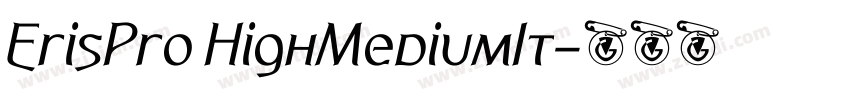 ErisPro HighMediumIt字体转换
